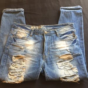 Machine women’s/girls boyfriend style jeans.